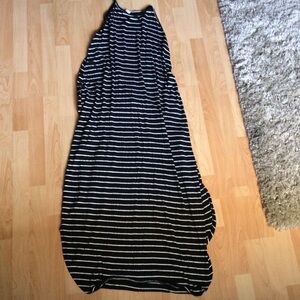 Sweet Lovely Maxi Dress Black and White Striped Dress